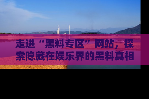 走进“黑料专区”网站,探索隐藏在娱乐界的黑料真相